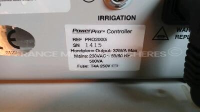 Hall Surgical/Linvatec Controller PowerPro PRO2000i (Powers up) *1415* - 5