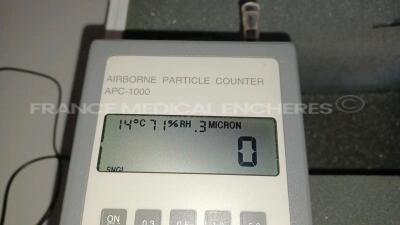 Lot of 1 x Critikon Vital Signs Monitor 8103 and 2 x Smith Medical Ambulatory Infusion System CADD-Solis - YOM 2013/2012 - w/ 1 x Power Supply and 1 x Biotest Diagnostics Airborne Particle Counter APC-1000 and 1 x Nihon Kohden Electrocardiograph ECG-6851K - 12