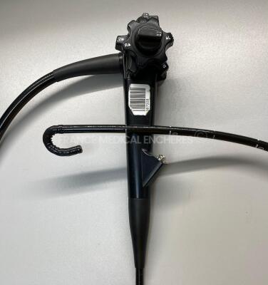 Fujifilm Gastroscope EG-530WR Engineer report: Optical system not fault found, Angulation no fault found, Insertion tube no fault found, bent connecting tube pinched, Light transmission default found see picture, Leak no fault found *1G361K885