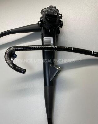 Fujinon Colonoscope EC-530WM3 Engineer report: Optical system image, Distal sheath damage, Angulation no fault found, Insertion tube not fault, bent connecting tube folded , Light transmission no fault found , Channels no fault found , Leak no fault found