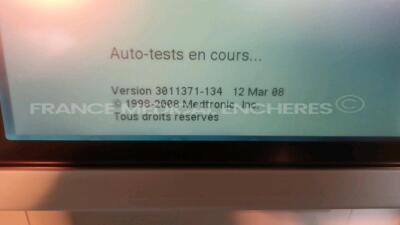 Medtronic/Physio-Control Defibrillator/Monitor Lifepak 12 - YOM 2005 - S/W 3011371-134 - User Test Passed - Multilingual Device - Missing Paddles - w/ 1 x ECG Leads and 1 x SPO2 Sensors and 1 x Cuff (Powers up - Slight Scratches - Batteries not included - - 4