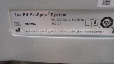 Siemens Protein Analyzer BN ProSpec (Powers up) *353794* INV 1561041 - 5