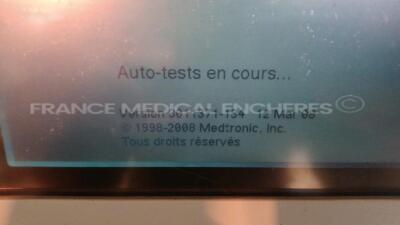 Medtronic/Physio-Control Defibrillator/Monitor Lifepak 12 - YOM 2008 - S/W 3011371-134 - User Test Passed - Multilingual Device - Missing Paddles - w/ 1 x ECG Leads and 1 x SPO2 Sensors and 1 x Cuff (Powers up - Slight Scratches - Batteries not included - - 4