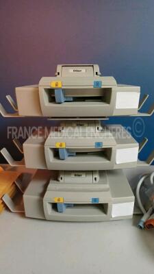 Mixed lot of 3 x Drager Dock Stations Infinity - YOM 2009 - w/ Drager Cables and 5 x Drager Air Filter NP Modules and 3 x Edward Lifesciences Cables 896012013 (Untested) *5469638444/5469648941/5469540656* - 4