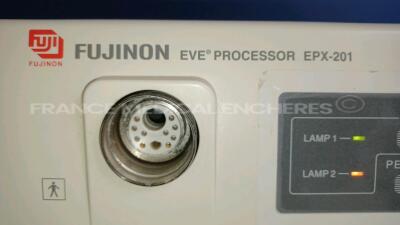 Fujinon EVE Processor EPX-201 - w/ Fujinon Keyboard DK-201 (Powers up - Bulb needs to be replaced/repaired - See Pictures) *8795870* - 4