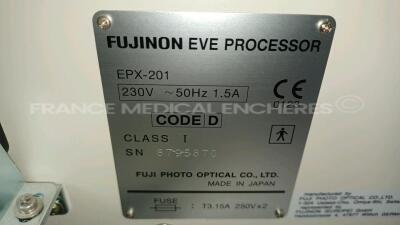 Fujinon EVE Processor EPX-201 - w/ Fujinon Keyboard DK-201 (Powers up - Bulb needs to be replaced/repaired - See Pictures) *8795870* - 10