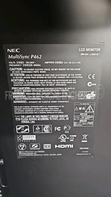 Lot of 2x NEC LCD Monitors L460U6 (Both power up) - 3