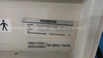 Lot of 2x Siemens Ventilators Servo 300A and 1x Siemens Ventilator Servo 300 (All no power) *08284/13822/02610S11* - 9