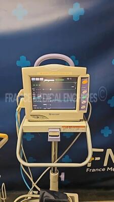 Lot 3 x Philips Patient Monitors including 1 x VM6 Suresigns and 2 x VM4 Suresigns YOM from 2006 to 2011 and 1x Nihon Kohden Beside Monitor BSM 2301-K YOM 2008 (All power up) *US12554364 /US12554366/US61102671/29160* - 2