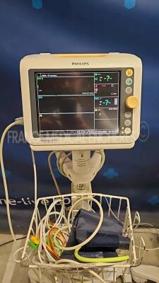 Lot 3 x Philips Patient Monitors including 1 x VM6 Suresigns and 2 x VM4 Suresigns YOM from 2006 to 2011 and 1x Nihon Kohden Beside Monitor BSM 2301-K YOM 2008 (All power up) *US12554364 /US12554366/US61102671/29160* - 8