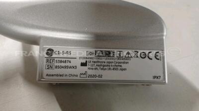 GE Ultrasound Voluson S6 BT 16 - YOM 2020 - S/W 16.0.11 - Options - XTD - Advanced SRI - IOTA LR2 - IEC62359 Ed.2 - BT Activation w/ GE Probe C1-5-RS - YOM 2020 (Powers up) *VS6003786* - 12