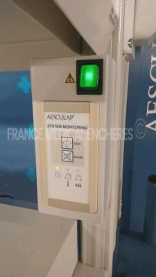 Aesculap Tower Including Aesculap Monitor Eddy and Aesculap Camera and Aesculap Processor 3CCD Camera and Aesculap Electrosurgical Unit GN300 and Aesculap DVD System Eddy DVD and HP Printer Deskjet 6940 (All power up) *004327/1123/1080* - 12