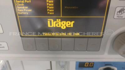 Drager Ventilator Fabius GS - YOM 2006 - S/W 3.35 fully functional (Powers up) *arxc0078* - 2