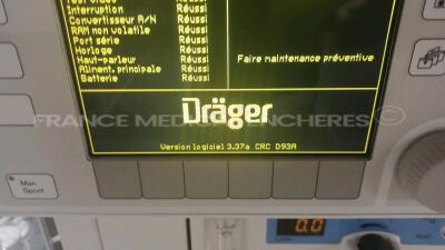 Drager Ventilator Fabius Tiro - YOM 2006 - S/W 3.37 (Powers up) *arxj0004* - 2