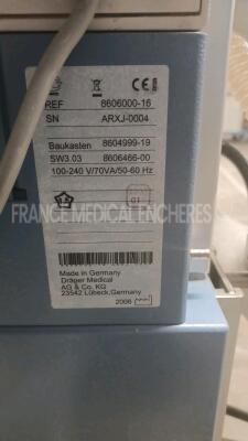 Drager Ventilator Fabius Tiro - YOM 2006 - S/W 3.37 (Powers up) *arxj0004* - 7