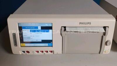 Lot of 1x Philips Fetal Monitor Avalon FM50 - YOM 03/2011 - S/W G.02.14 and 1x Philips Fetal Monitor Avalon FM50 -YOM 12/2010 (Both power up) *DE81104360/DE81001280* - 2