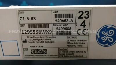 GE Ultrasound Voluson S8 BT18 - YOM 2020 - S/W 18.0.12.450 - Options - Advanced 3D/4D Package - HDlive - Advanced VCI - SonoAVC - Vocal II - XTD - Anatomical M-Mode - Scan Assistant - IOTA LR2 - IOTA Simple Rules - DVD USB Recorder - IEC62359 Ed.2 - BT Ac - 10