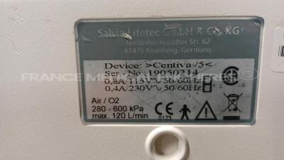 Datex Ohmeda Ventilator Centiva/5 - S/W 3.02 - German Language (Powers up) *19050214* - 6