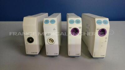 Lot of GE Patient Monitor Modules including 2 x Modules E-NMT - 1 x Module E-BIS and 1 x Module E-INTPSM (All Untested) *6534956/5942295/15260022/1054424*