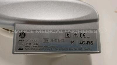 GE Ultrasound Voluson S6 BT15 - YOM 2015 - S/W 15.0.2 - Options - DICOM - IOTA LR2 - BT Activation w/ GE Probe 4C-RS - YOM 2015 see picture of the test and GE Footswitch FSU-3000G and Sony Digital Graphic Printer UP-D898MD (Powers up) *30980SU8* - 14