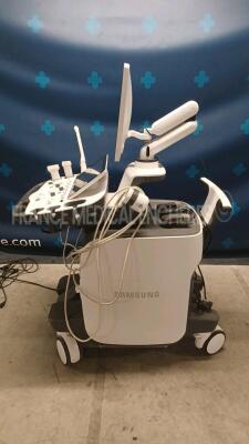 Samsung Ultrasound RS80 EVO - YOM 2020 - S/W 1.00.03.3032 - Options - CEUS plus - Natural Vue - Realistic Vue - S-3D Arterial Analysis - SMART 4D - XI STIC w/ Samsung Probes L3-12A - YOM 05/2020 and EA2-11B - YOM 04/2020 and LA4-18B - YOM 09/2020 (Powers - 2