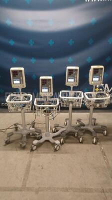 Lot of 4x Edan Vital Signs Monitors M3A - YOM 2016 / 2017 / 2018 (All power up)