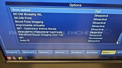 GE Ultrasound Vivid S6 - YOM 06/2015 -S/W 12.2 - Options ATO/ASO - TM anatomic - tissue velocity imaging and tissue tracking - logiq view - virtual convexe - AFI - w/ M4S-RS probe YOM 04/2015 - ECG leads (Powers up) *173352YP6/8633VS6* - 12