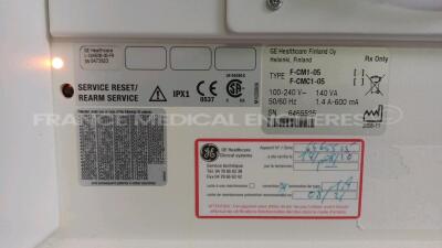 lot of 1 x Datex-Ohmeda Anesthesia Patient Monitors F-CM1-05/F-CMC1-05 - YOM 2008w/ Modules - 1 x E-INTPSM - 1 x M-NMT-01 - 1 x E-CAiO-00 and 1 x 1 x GE Patient Monitor Dash 4000 - YOM 2008 (Both Power up) - 7