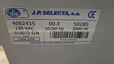 Selecta Autoclave 4002415 - YOM 2011 (Powers up) *553072* - 6