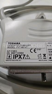 Toshiba Ultrasound Xario SSA-660A - YOM 02/2013 - w/ PVT-661VT probe YOM 04/2011 - PVT-674BT probe YOM 02/2013 - Sony digital graphic printer UP-D897 *LGM1326629/99B1143684/FSA1325560* - 9