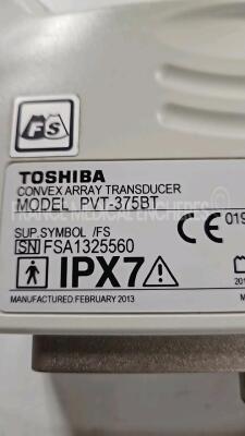 Toshiba Ultrasound Xario SSA-660A - YOM 02/2013 - w/ PVT-661VT probe YOM 04/2011 - PVT-674BT probe YOM 02/2013 - Sony digital graphic printer UP-D897 *LGM1326629/99B1143684/FSA1325560* - 14