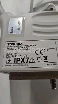 Toshiba Ultrasound Xario SSA-660A - YOM 02/2013 - w/ PVT-681MV probe YOM 2011 - PVT-674BT probe YOM 12/2915 - Sony digital graphic printer UP-D897 (damaged see picture) *LGM1326630/99A15Z62744/B1542870* - 13