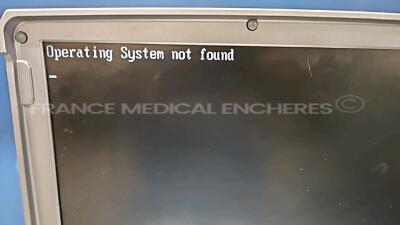 GE Ultrasound Logiq E - YOM 2009 - operating system not found - w/ Sony digital graphic printer UP-D897 (Powers up) *124726WX1* - 5