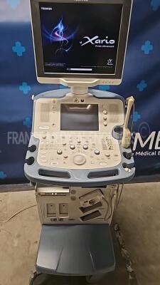 Toshiba Ultrasound Xario SSA-660A - YOM 02/2013 - w/ PVT-661VT probe YOM 11/2012 (locker of the probe is missing) - Sony digital graphic printer UP-D897 *LGM1326626/99B12Y2444* - 2