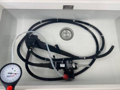 Olympus Colonoscope CF-Q165i Engineer report : Optical system no fault found ,Angulation no fault found , Insertion tube no fault found , Light transmission no fault found , Channels no fault found , Leak no fault found *2902443* - 5