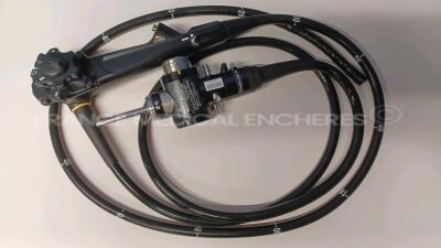 Olympus Colonoscope CF-H180Ai Engineer report : Optical system no fault found ,Angulation no fault found , Insertion tube no fault found , Light transmission no fault found , Channels no fault found , Leak in the handle/controller *2503206*