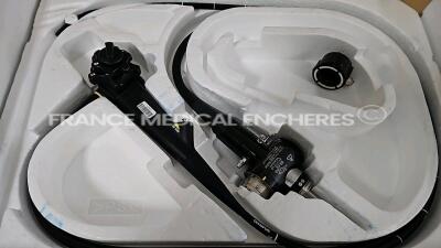 Olympus Gastroscope GIF-Q180 Engineer report : Optical system no fault found ,Angulation no fault found , Insertion tube no fault found , Light transmission no fault found , Channels no fault found , Leak no fault found , little impact on the light lens*2