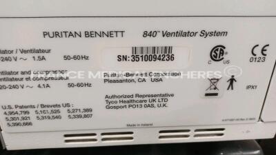 Puritan Bennett Ventilator 840 (No power) *3510094236* - 5