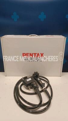 Pentax Colonoscope EC-3890Fi2 Engineer report : Optical system no fault found ,Angulation to be repaired, Insertion tube no fault found , Light transmission no fault found , Channels no fault found , Leak in the device (device dismantled) *H112208*