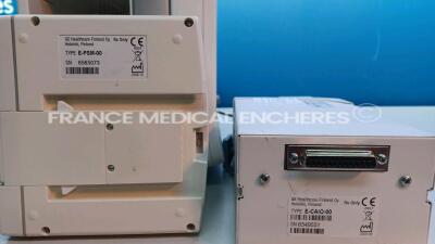 GE Patient Monitor Carescape B650 -YOM 2010 - w/ E-PSM-00 Module and E-CAIO-00 module (Powers up) *SEW10467199HA* - 3