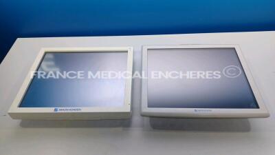 Lot of 2 X Nihon Kohden Patient Monitor 1 x Bedside Monitor DFM19 and 1 x Patient Monitor Unknown Model - YOM 2007 (Untested due to the missing power supplies) *DTH080U0009*