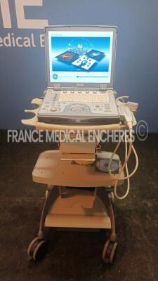 GE Ultrasound Logiq e - YOM 2007/04 - S/W R5.0.1 - Options - Basic - DICOM w/ GE Probe 12L-RS - YOM 2008/10 (Powers up) *27790YP5/55885WX8*