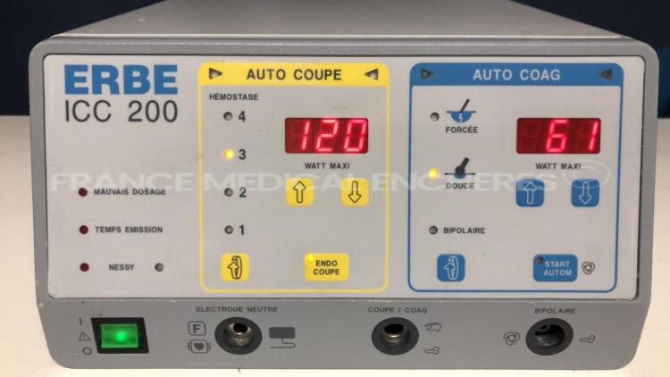 Erbe Electrosurgical Unit ICC 200 E ( Powers up)