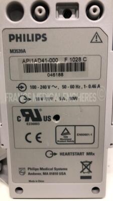 Philips Defibrilator Heartstart MRX - YOM 2010 - S/W F.03.07 w/ Philips Paddles and Philips Battery M3539A and Philips Battery M3538A (Powers up) - 11