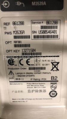 Philips Defibrilator Heartstart MRX - YOM 2010 - S/W F.03.07 w/ Philips Paddles and Philips Battery M3539A and Philips Battery M3538A (Powers up) - 13