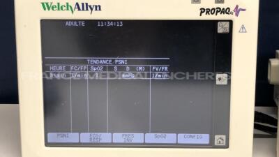 Lot of Welch Allyn Patient Monitors Propaq 246 - YOM 2004 - S/W 3.50.00 w/ Adult NIPB cuffs and ECG hoses (Powers up) - 4