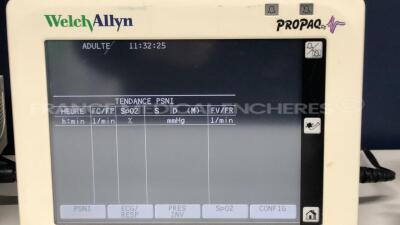 Lot of Welch Allyn Patient Monitors Propaq 246 - YOM 2004 - S/W 3.50.00 w/ Adult NIPB cuffs and ECG hoses (Powers up) - 5