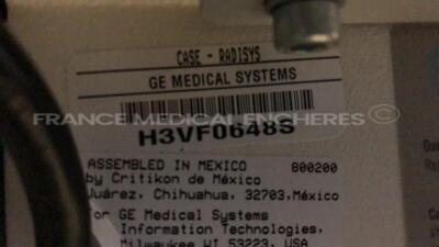 Lot of GE Stress Test Case Radisys - S.W V6.51 w/ Ganshorn Medizin Electronic Plethysmograph Power cube Ergo SPO 2 GE - YOM 2011 and GE Ergometer eBike Comfort (All power up) - 12