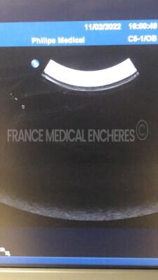 Philips Ultrasound iU22 - YOM 2007 - S/W 5.2.2.44 - Options - 3D Color - Basic 3D Imaging - QLab 3DQ GI - Clinical Option Abdomen - Netlink DICOM 3.0 - Clinical Option Contrast General Imaging - Language Option French - Smart Exam - Clinical Option GYN - - 13