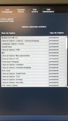 Philips Ultrasound iU22 - YOM 2007 - S/W 5.2.2.44 - Options - 3D Color - Basic 3D Imaging - QLab 3DQ GI - Clinical Option Abdomen - Netlink DICOM 3.0 - Clinical Option Contrast General Imaging - Language Option French - Smart Exam - Clinical Option GYN - - 25